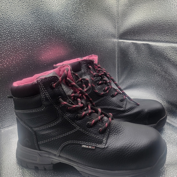 Women's WOLVERINE PIPER Waterproof Composite-Toe 6" Work Boot Size 8.5 Pre Owned - Picture 2 of 7
